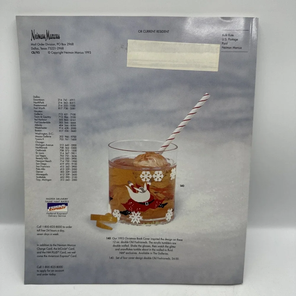 Neiman Marcus The Christmas Book Holiday Catalog Illustrated Paperback BkB‎ 1993